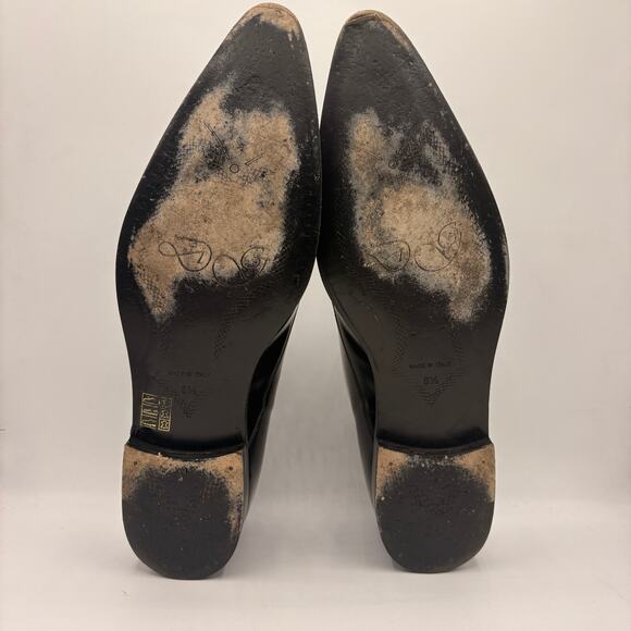 DOLCE & GABBANA Point-Toe Oxford Derby Shoes Leather Black Sz 8.5/US 9.5 $895 main image 8